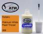 Preview: Subaru, Platinum White Pearl Tricoat, 089: 20ml Lackstift, von ATW Autoteile West.